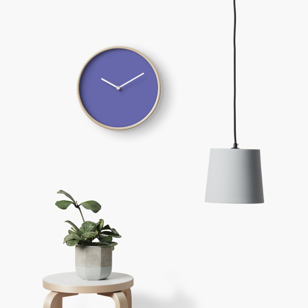 Pantone color of the year 2022 Very Peri Clock