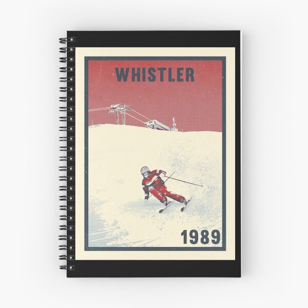 Item preview, Whistler ski mountains 1989 vintage skiing 80's designed and sold by Captain-Jackson.