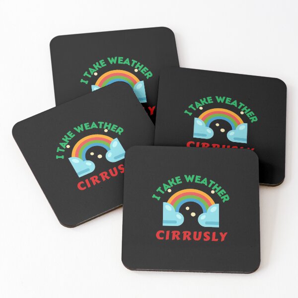 Item preview, I Take Weather Cirrusly Funny Retro designed and sold by RmeenaArt.