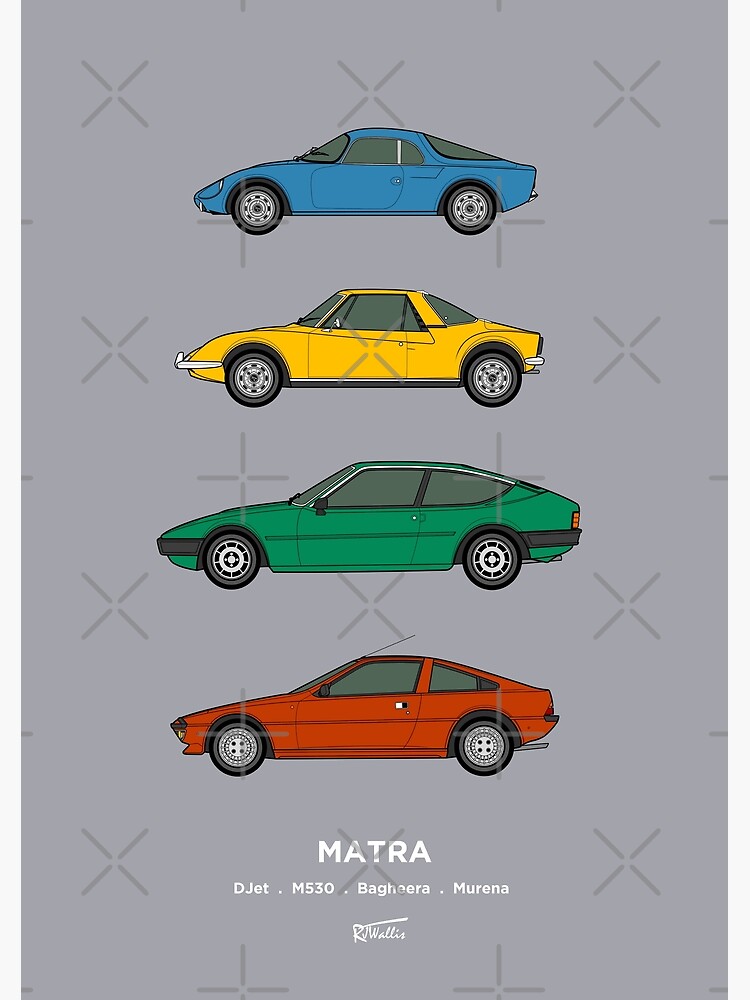 Póster for Sale con la obra «Colección de coches deportivos