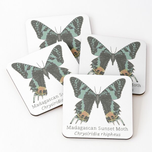 Item preview, Madagascan Sunset Moth 2 designed and sold by WyrdandWoven.