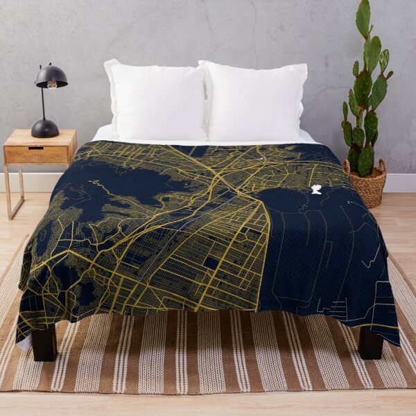 Item preview, Ecatepec City Map of Mexico - Gold Art Deco designed and sold by deMAP.