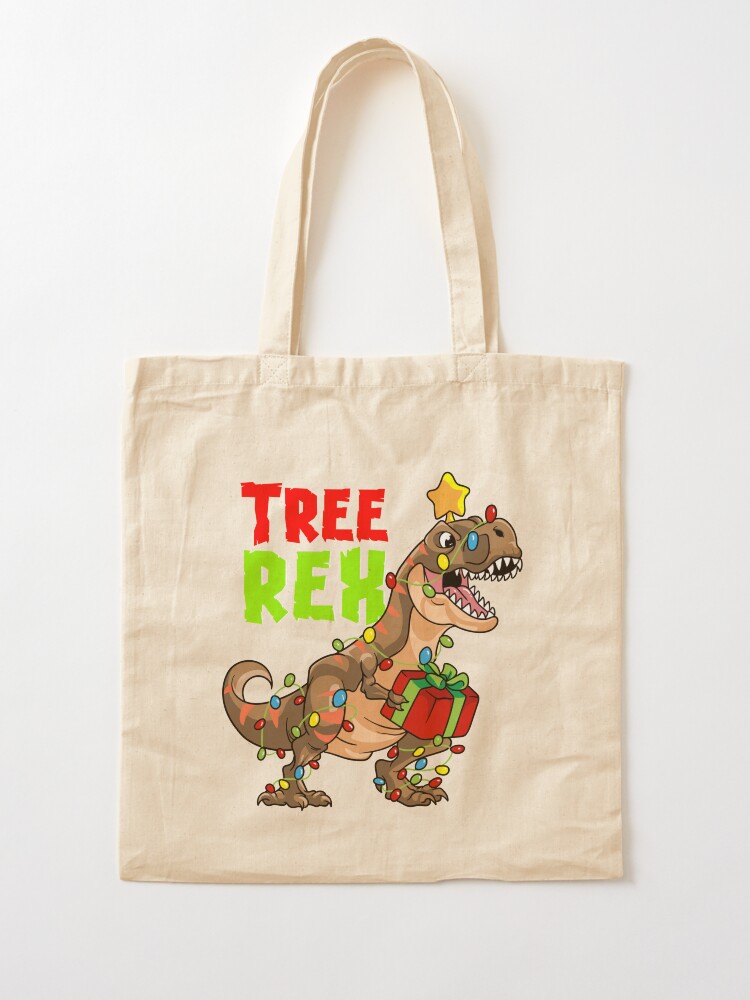 ROARSOME Christmas T Rex Dinosaur Kids T-Shirt' Reusable Gift Bag