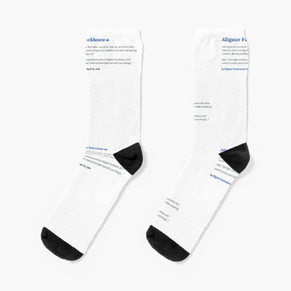 Ældre borgere Preference reagere Urban Dictionary Definitions Socks | Redbubble