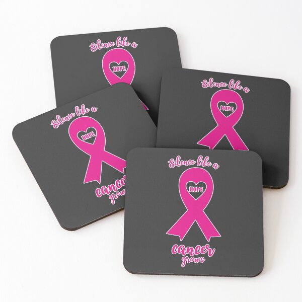 Item preview, HOPE, silence like a cancer grows, on black background designed and sold by NineJuly.