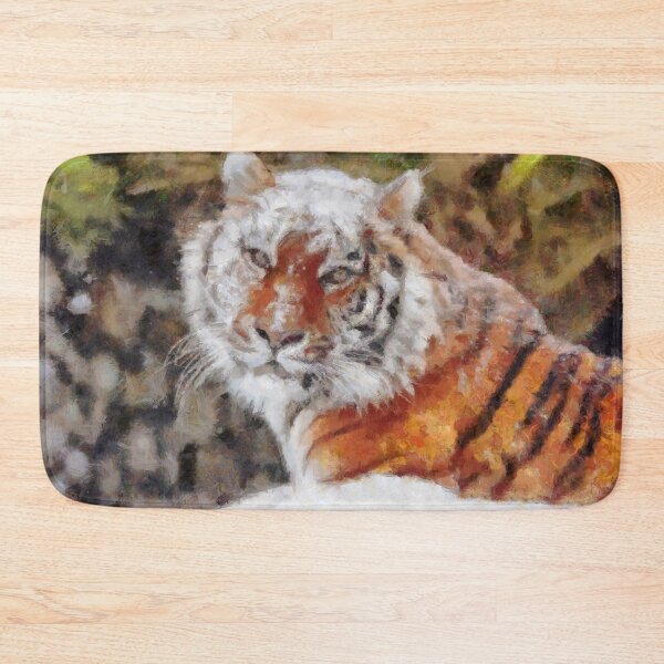 Item preview, Tiger In the Snow Digital Painting designed and sold by NeavesPhoto.
