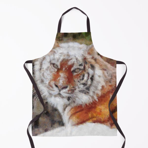 Item preview, Tiger In the Snow Digital Painting designed and sold by NeavesPhoto.