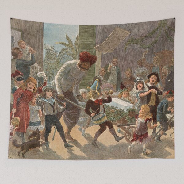 Item preview, Holiday preparation in India, 1889, Christmas designed and sold by Lady-Frost.