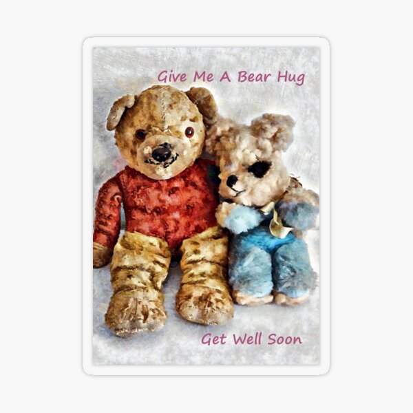 Get Well Soon Cards - No.7 Get Well Soon I'm sending a little bear