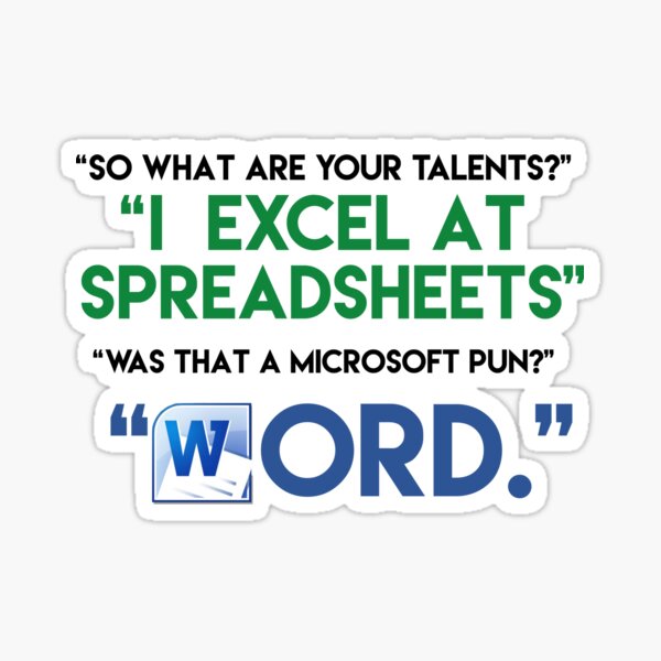 Spreadsheets Stickers Redbubble