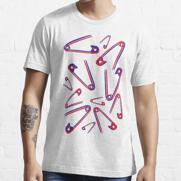 Fun Fake 3D safety pin pattern Essential T-Shirt