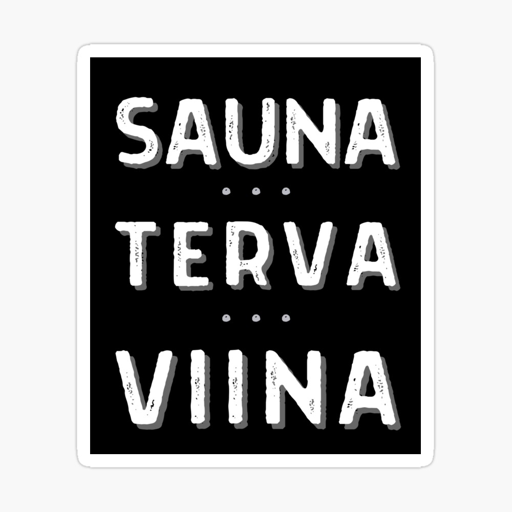 Póster «Terva Sauna Viina de Edmund» de Edmundnfriends | Redbubble