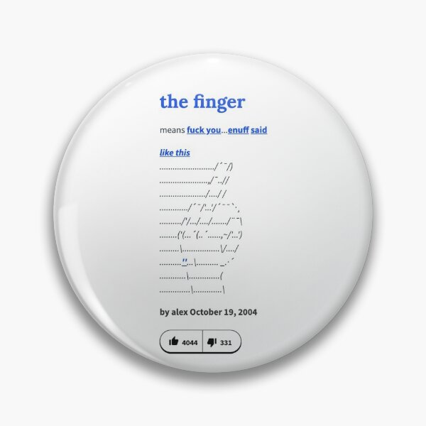 Item preview, Urban Dictionary "The Finger" designed and sold by Vapes-ubboi.