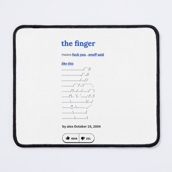 Item preview, Urban Dictionary "The Finger" designed and sold by Vapes-ubboi.