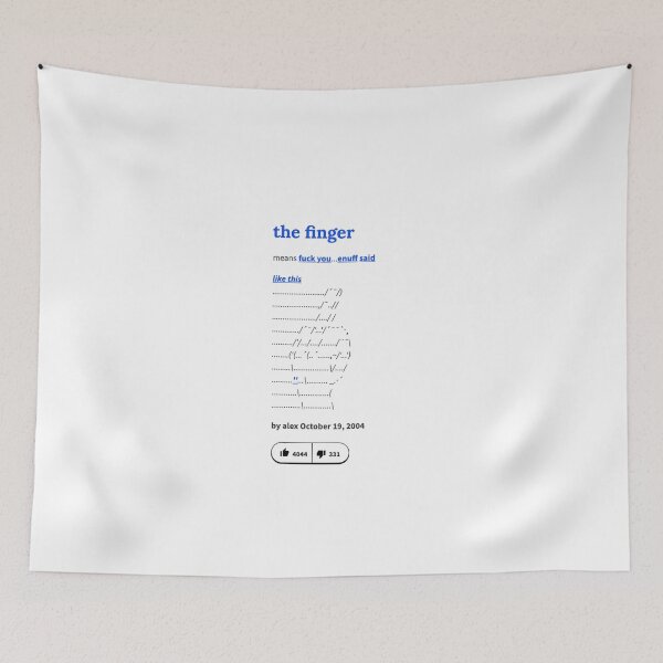 Item preview, Urban Dictionary "The Finger" designed and sold by Vapes-ubboi.