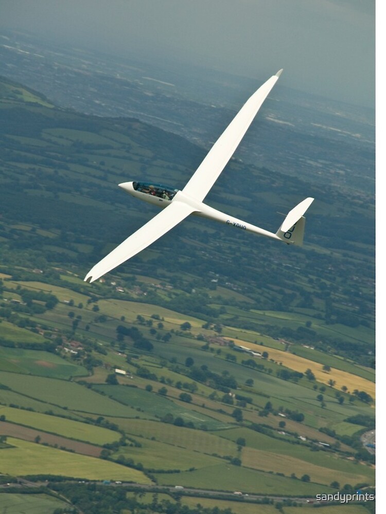 "Gliders thermaling over English countryside." iPhone Case for Sale by