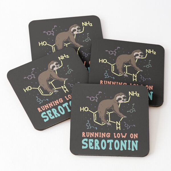 Item preview, Running Low On Serotonin Funny Sloth Art designed and sold by MrEddie10.