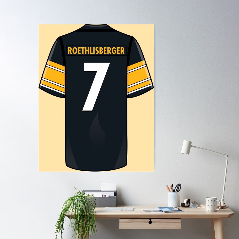 Ben Roethlisberger Jersey Poster for Sale by WalkDesigns