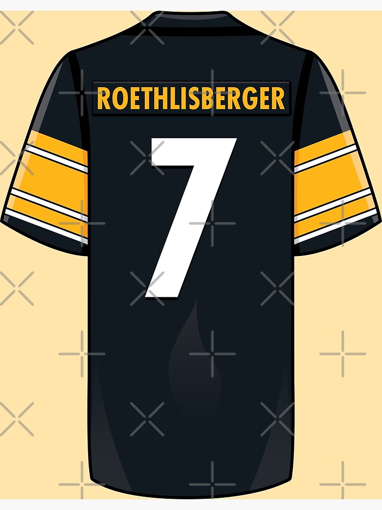 Ben Roethlisberger Jersey Art Board Print for Sale by WalkDesigns