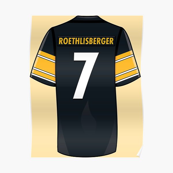 Ben Roethlisberger Jersey Poster for Sale by WalkDesigns