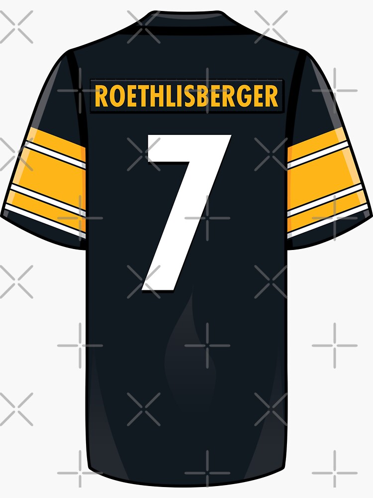 Ben Roethlisberger Jersey Sticker for Sale by WalkDesigns