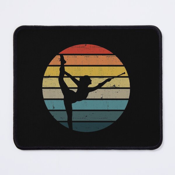 Item preview, Baton twirling Silhouette On A Distressed Retro Sunset design designed and sold by theodoros20.