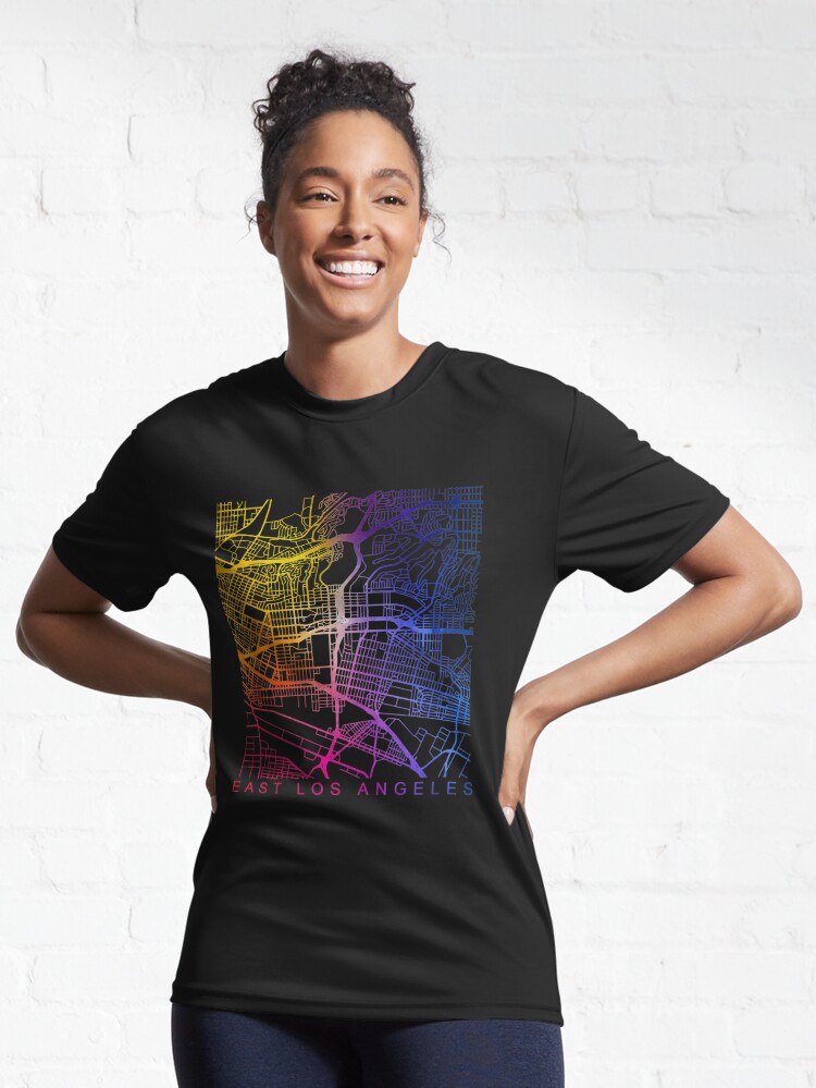 East Los Angeles, California City Map T-Shirt