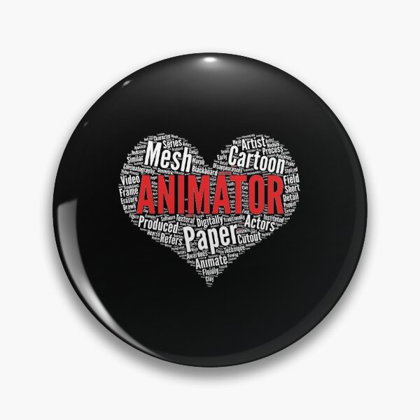 Item preview, Animator Heart Shape Word Cloud Animators Cartoon Artist product designed and sold by theodoros20.