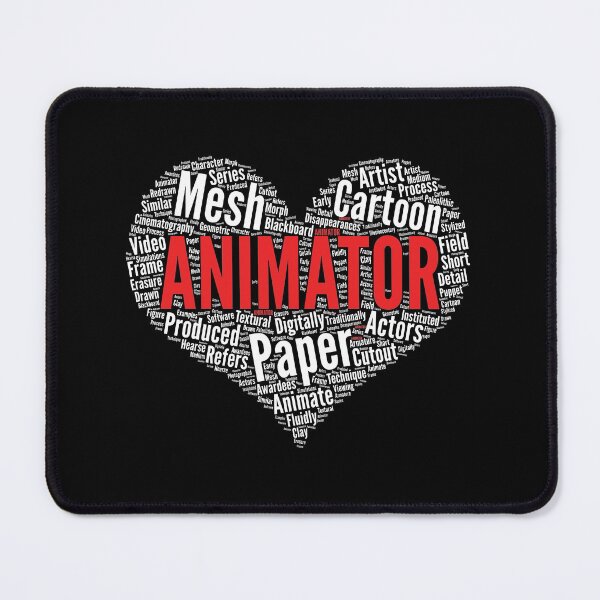 Item preview, Animator Heart Shape Word Cloud Animators Cartoon Artist product designed and sold by theodoros20.