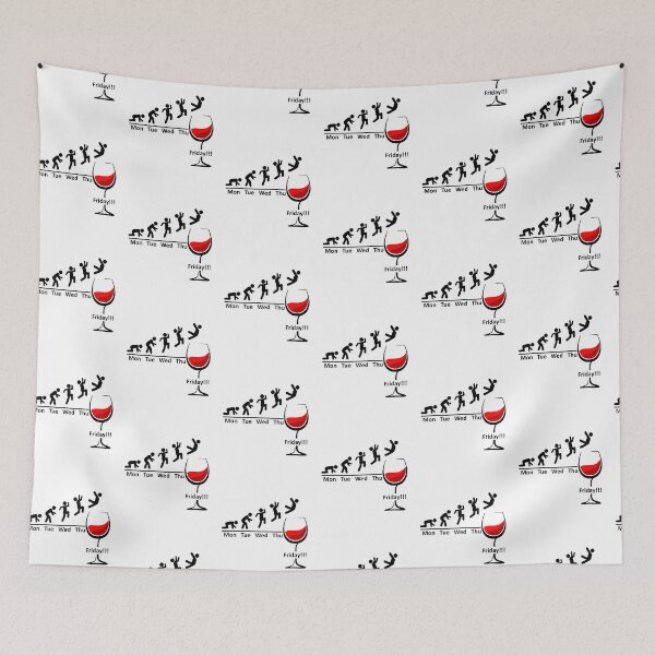 Item preview, Finally Friday Wine - Red Wine Gift for Wine Drinkers Wine Lovers designed and sold by urban-design.