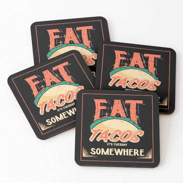 Item preview, Funny Taco It's Tuesday Somewhere Design designed and sold by Paula Helit.