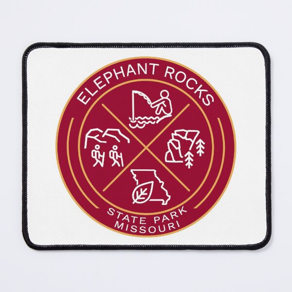 Item preview, Elephant Rocks State Park Heraldic Logo designed and sold by VanyaKar.