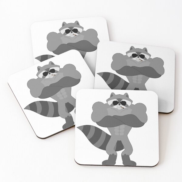 Item preview, Support your local Crazy street cats - Cute Muscle raccoon garbage gang Car Gift designed and sold by andrei49387.