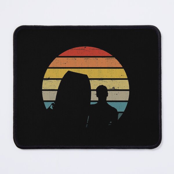 Item preview, Bodyboarding Surfer Silhouette On A Distressed Retro Sunset graphic designed and sold by theodoros20.