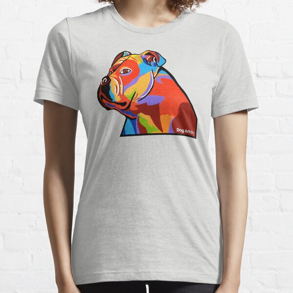 American Bulldog Painting Design Essential T-Shirt