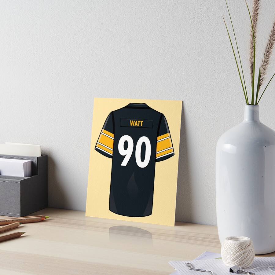 TJ Watt Jersey Art Board Print for Sale by WalkDesigns