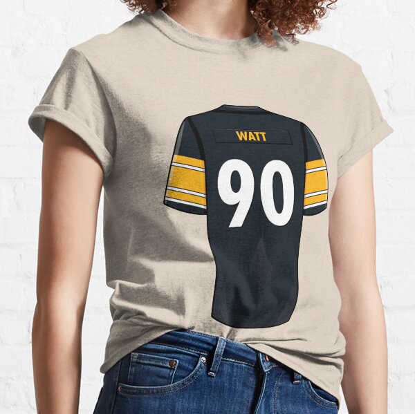 Industry Rag TJ Watt Pittsburgh Steelers Women's Black Player Player T-Shirt, Black, 50% Polyester / 38% Cotton / 12% Rayon, Size 2XL, Rally House