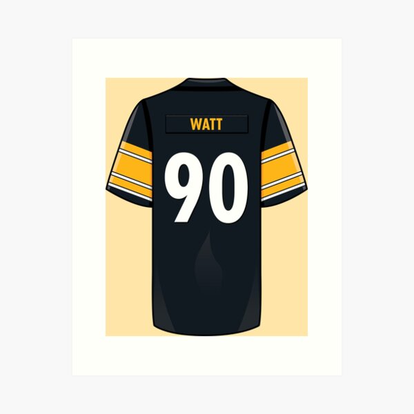 TJ Watt Football Shirt Jersey 100% Cotton #90 Pittsburgh