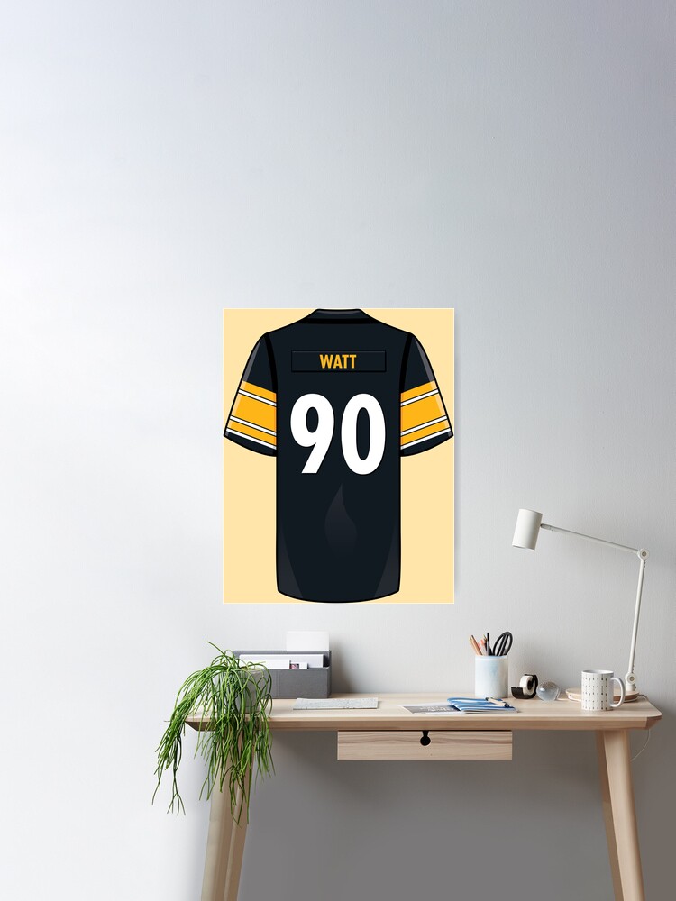 TJ Watt Jersey Art Board Print for Sale by WalkDesigns