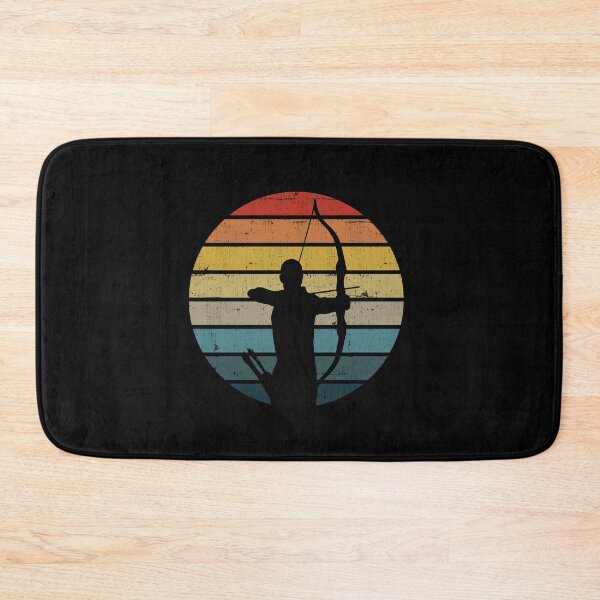Item preview, Archery Silhouette On A Distressed Retro Sunset product designed and sold by theodoros20.