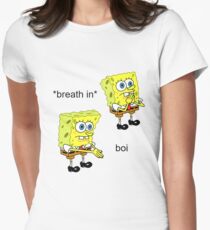 Spongebob Boi Women's Fitted T-Shirt