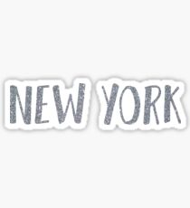 Glitter New York Sticker Sticker