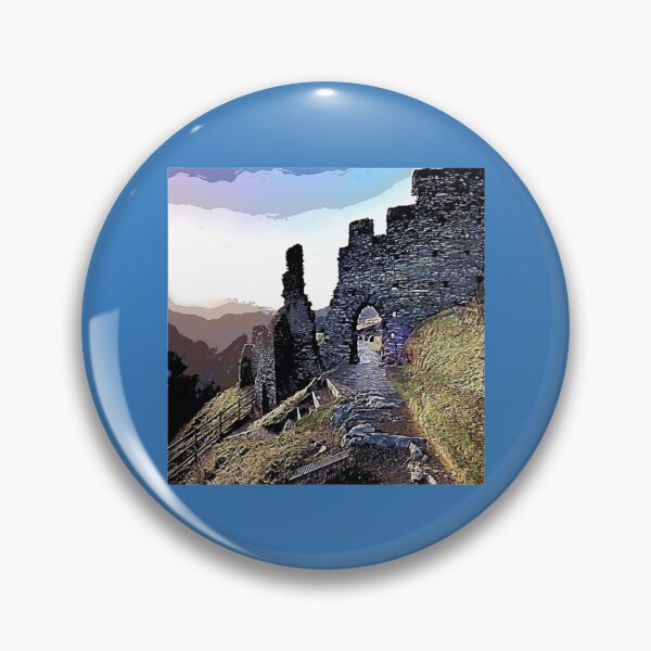 Item preview, Ruined Tintagel Castle illustration   designed and sold by BuckridgeHunter.