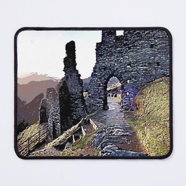 Item preview, Ruined Tintagel Castle illustration designed and sold by BuckridgeHunter.