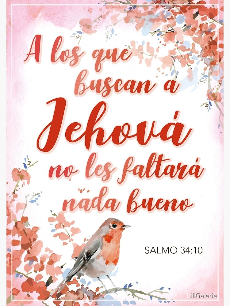 Lámina enmarcada «JW 2022 Texto del año A los que buscan a Jehová no