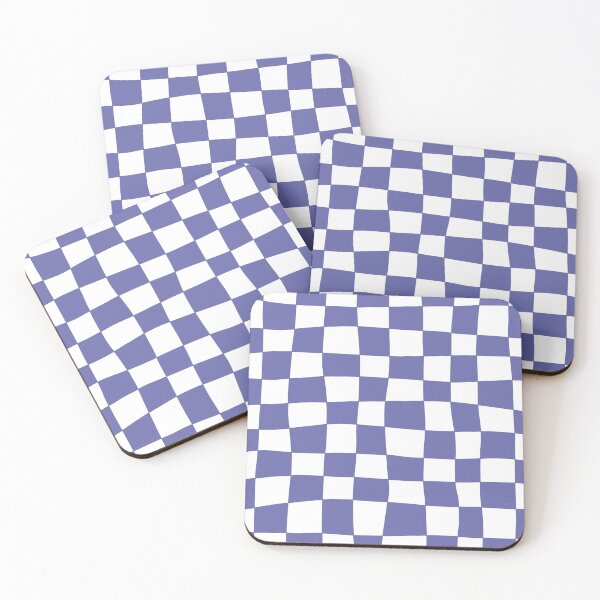 Item preview, Hand Drawn Checkerboard Pattern (periwinkle/white) designed and sold by Design Minds Boutique.