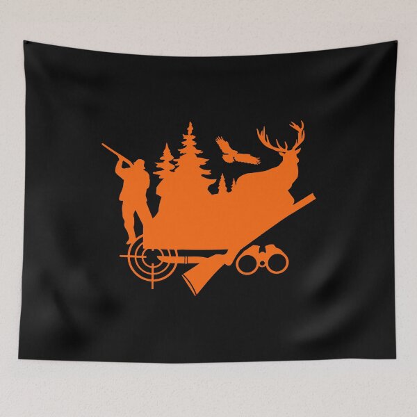 Item preview, Hunter and Deer In The Forest designed and sold by The-sky-is-here.