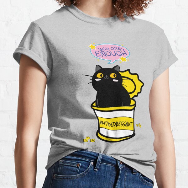 black cat antidepressant shirt