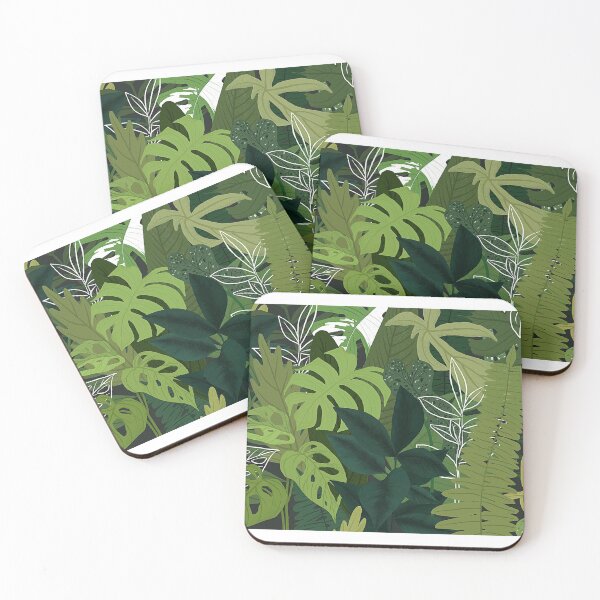 Item preview, Aesthetic Green Plants Art Pattern designed and sold by Eva Vincent.