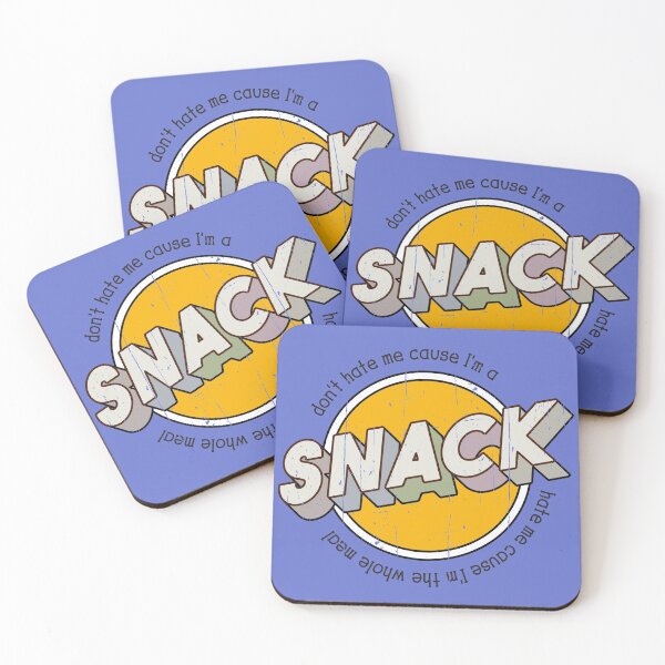 Item preview, Don't hate me cause I'm a SNACK distressed typography designed and sold by Happy Puppy Print On Demand.